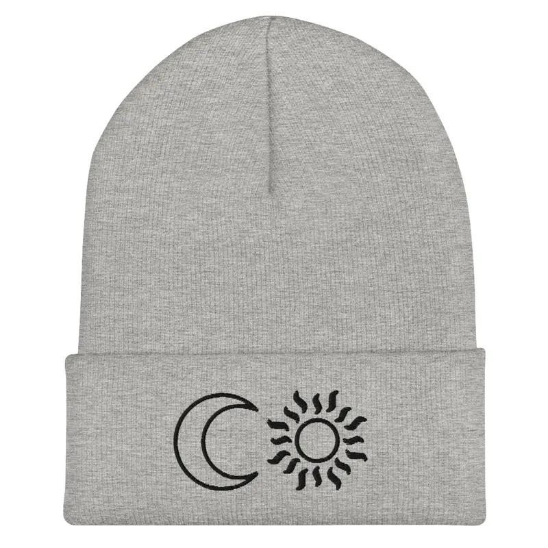 Moon and sun beanie 